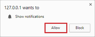Click 'Allow' to enable Google Chrome Desktop Notifications