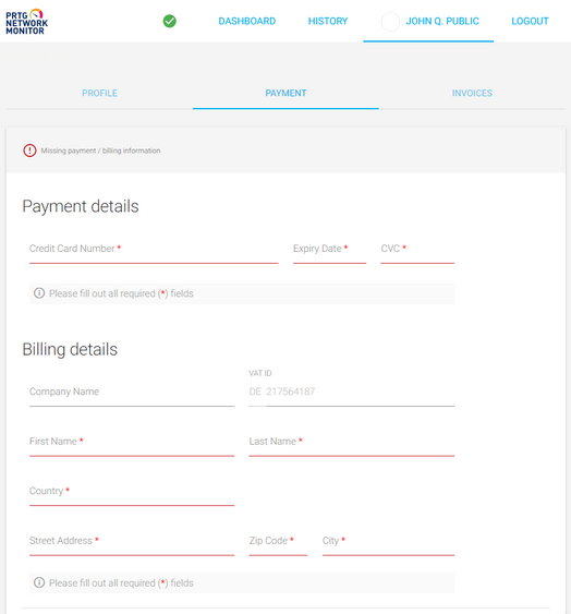 Payment Information