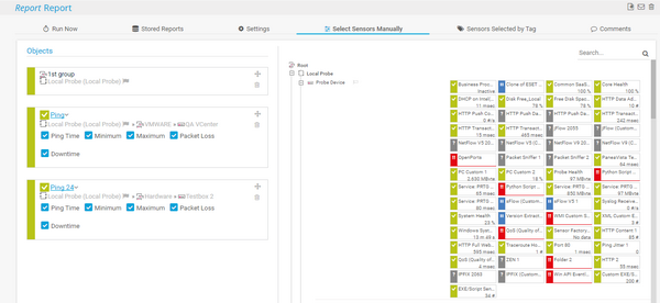 Manual Selection for Reports Manual Selection for Reports