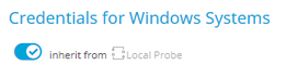 Inherited Credentials for Windows Systems